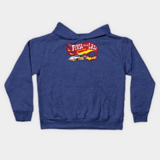 If You Ain't First You're Last HOT FLAMES Kids Hoodie